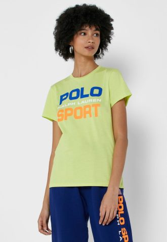 Camisetas Polo Ralph Lauren Femininas Amarelas