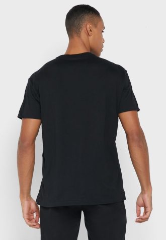 Camisetas pretas masculinas com gola redonda e logotipo Ralph Lauren