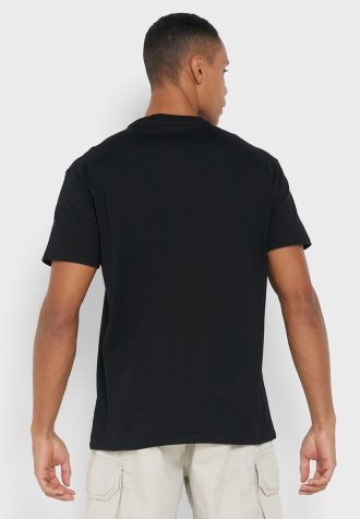 Camisetas pretas masculinas com gola redonda e logotipo Ralph Lauren