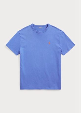 Camisetas Ralph Lauren Classic Fit Heavyweight Jersey Masculinas Azuis