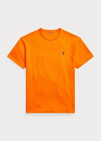 Camisetas Ralph Lauren Classic Fit Heavyweight Jersey Masculinas Laranja