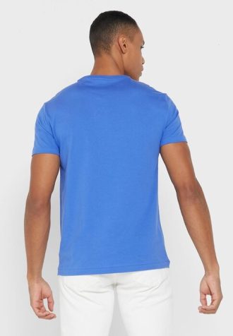 Camisetas Ralph Lauren Essential Gola Redonda Masculinas Azuis