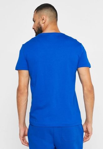 Camisetas Ralph Lauren Essential Gola Redonda Masculinas Azuis