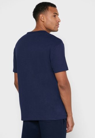 Camisetas Ralph Lauren Essential Gola Redonda Masculinas Azul Marinho