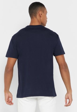 Camisetas Ralph Lauren Essential Gola Redonda Masculinas Azul Marinho