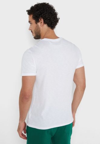 Camisetas Ralph Lauren Essential Gola Redonda Masculinas Brancas