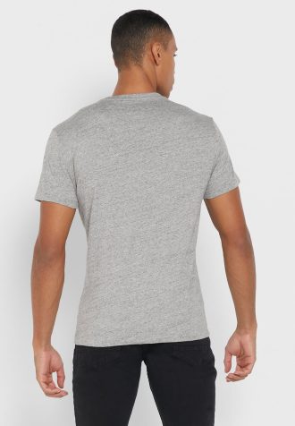 Camisetas Ralph Lauren Essential Gola Redonda Masculinas Cinza