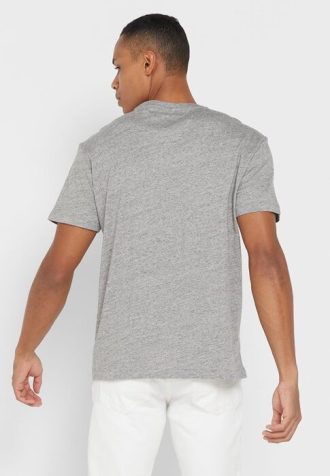 Camisetas Ralph Lauren Essential Gola Redonda Masculinas Cinza
