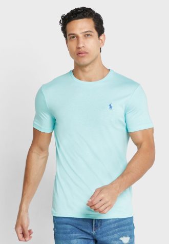 Camisetas Ralph Lauren Essential Gola Redonda Masculinas Verdes