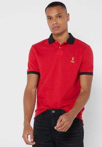 Camisetas Ralph Lauren Essential Masculinas Vermelhas