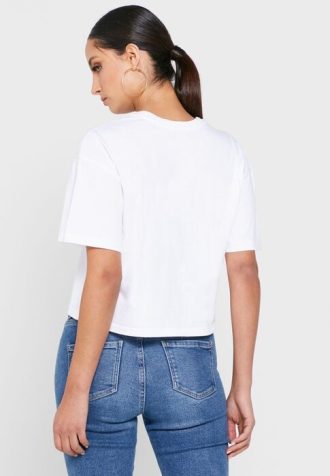 Camisetas Ralph Lauren Femininas Brancas com Gola Redonda e Estampa