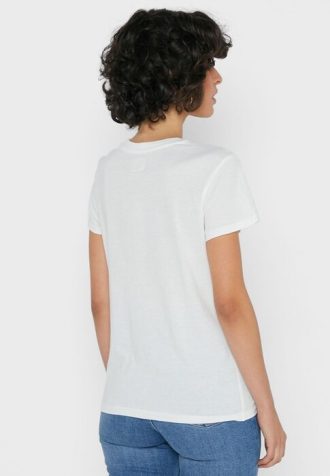 Camisetas Ralph Lauren Femininas Brancas com Gola Redonda e Estampa