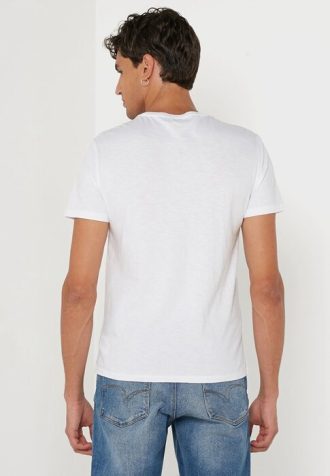 Camisetas Ralph Lauren Masculinas Brancas Estampadas Gola Redonda
