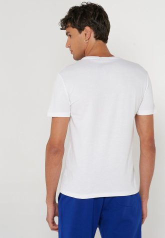 Camisetas Ralph Lauren Masculinas Brancas Estampadas Gola Redonda