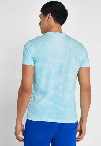 Camisetas Ralph Lauren Masculinas com Estampa de Gola Redonda Azul