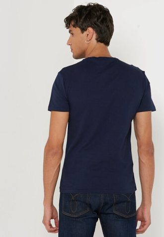Camisetas Ralph Lauren Masculinas Estampadas Gola Redonda Azul Marinho