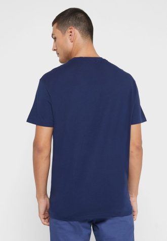 Camisetas Ralph Lauren Masculinas Estampadas Gola Redonda Azul Marinho