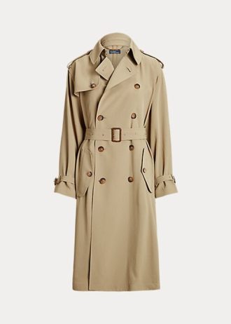 Casacos de sarja Ralph Lauren cáqui femininos