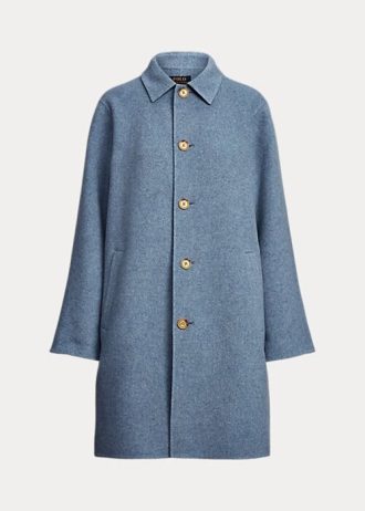 Casacos Ralph Lauren Oversize Dupla Face Azul Feminino