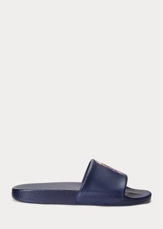 Chinelos Polo Bear Ralph Lauren Masculino Azul Marinho