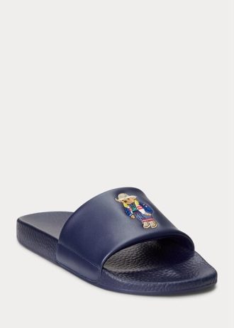 Chinelos Polo Bear Ralph Lauren Masculino Azul Marinho