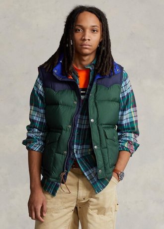 Colete masculino Ralph Lauren repelente de água Western