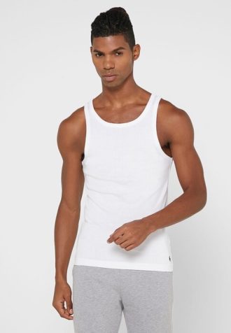 Colete Ralph Lauren Essential Gola Redonda Masculino Branco