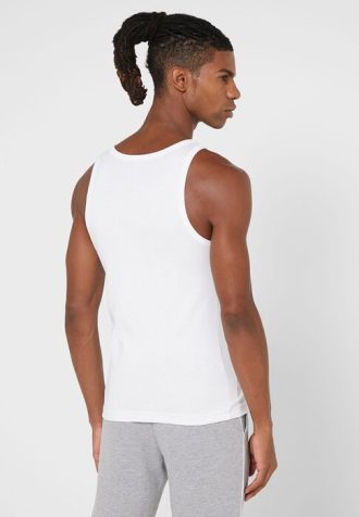 Colete Ralph Lauren Essential Gola Redonda Masculino Branco