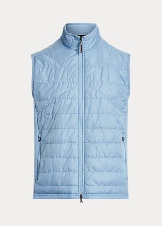 Colete Ralph Lauren Hybrid Mockneck Masculino Azul
