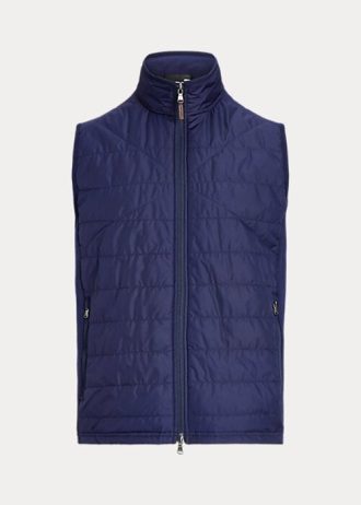 Colete Ralph Lauren Hybrid Mockneck Masculino Azul Marinho