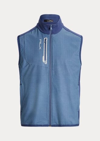 Colete Ralph Lauren Performance French Terry Masculino Azul Claro