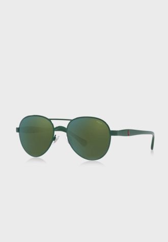 Óculos de sol aviador Ralph Lauren 0Ph3141 cinza masculino