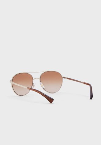 Óculos de sol aviador Ralph Lauren 0Ra4135 feminino prateado