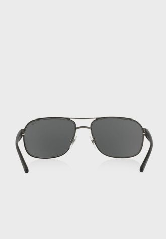 Óculos de sol grandes Ralph Lauren 0Ph3093 pretos masculinos