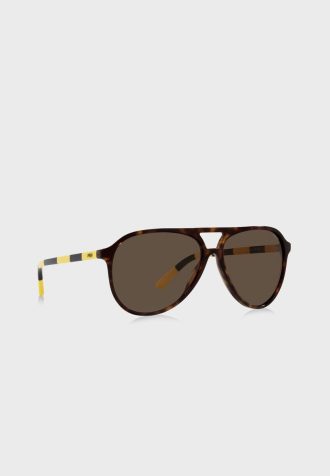 Óculos de sol masculinos Ralph Lauren 0Ph4173 Clubmaster marrom