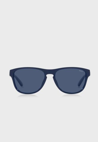 Óculos de sol ovais Ralph Lauren masculinos azuis