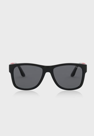 Óculos de sol quadrados Ralph Lauren 0PH4162 masculinos pretos