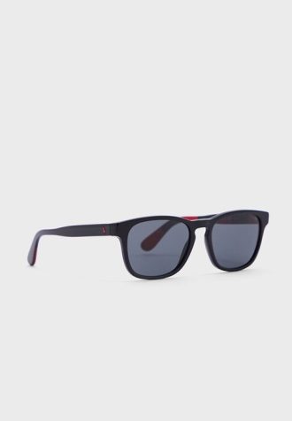 Óculos de sol quadrados Ralph Lauren 0Ph4170 masculinos pretos