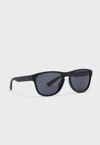 Óculos de sol quadrados Ralph Lauren 0Ph4180U masculinos pretos