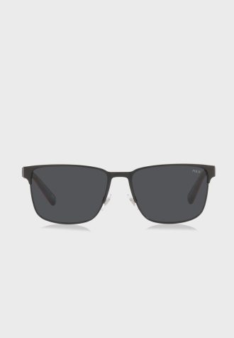 Óculos de sol Ralph Lauren 0Ph3143 Wayfarers masculino preto