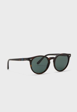 Óculos de sol redondos masculinos Ralph Lauren 0Ph4151 marrom