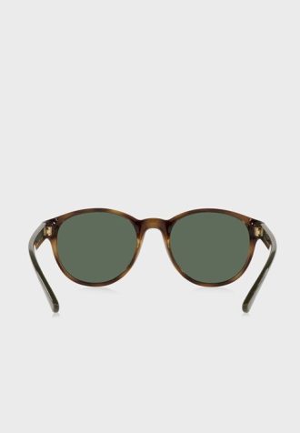 Óculos de sol redondos Ralph Lauren 0Ph4176 masculinos verdes