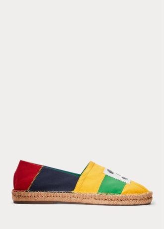 Tênis casual Ralph Lauren Cevio CP-93 masculino multicolorido com blocos de cores