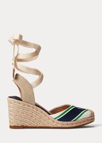 Espadrille Ralph Lauren Paislee Canvas Azul Marinho Feminino