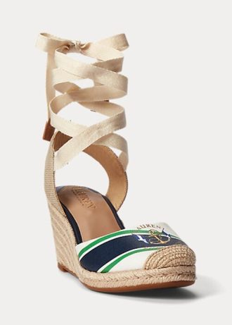 Espadrille Ralph Lauren Paislee Canvas Azul Marinho Feminino