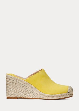 Espadrille Ralph Lauren Pennie Suede Amarelo Feminino