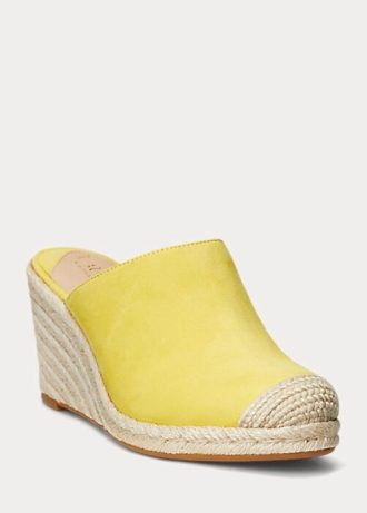Espadrille Ralph Lauren Pennie Suede Amarelo Feminino