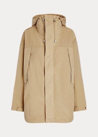 Jaqueta corta-vento Ralph Lauren impermeável feminina amarela