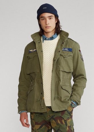 Jaqueta Ralph Lauren The Iconic Field Masculina Azul Oliva