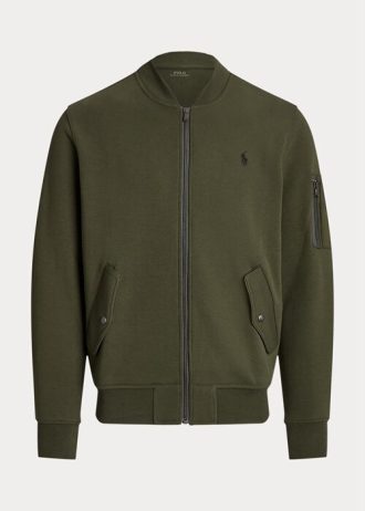 Jaquetas bomber Ralph Lauren Double-Knit Masculinas Verde Oliva